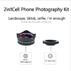 4K Macro Phone Lens Macro And Wide Angle Lens With LED Light And Travel Case