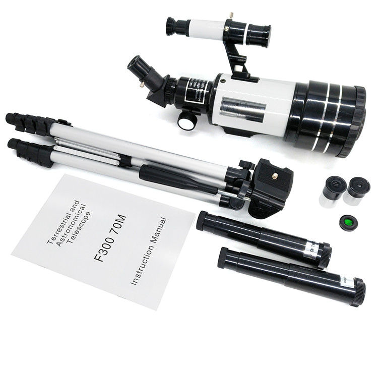 Fully Coated Astronomical Refractor Telescope Focal Length 300mm 70mm Aperture