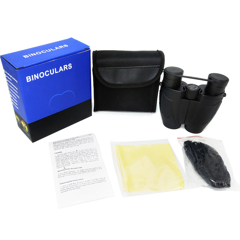 Lightweight Tactical Precision Optics Waterproof Green 8x25 HD Binoculars For Adults