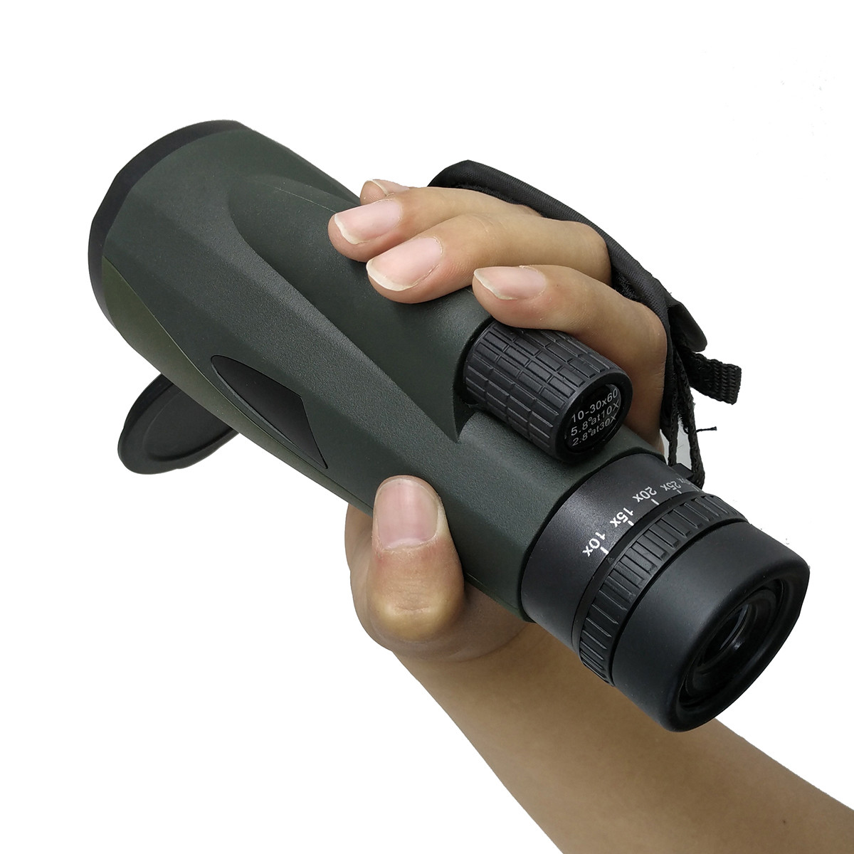 10-30X60 Zoom Monocular Telescope Waterproof 60mm Objective Lens For Outside Adventures